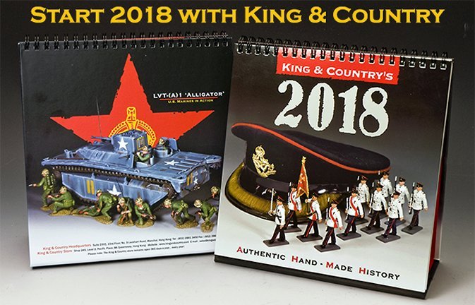King & Country 2018 Desk Calendar